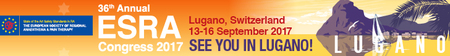 36th Annual ESRA Congress 2017: Lugano, Switzerland, 13-16 September 2017