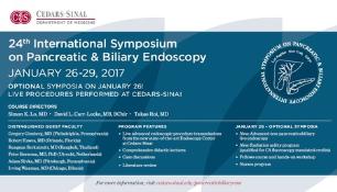 24th International Symposium on Pancreatic & Biliary Endoscopy: Los Angeles, California, USA, 26-29 January 2017