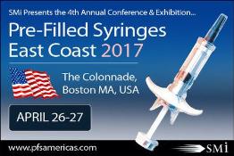 Pre-Filled Syringes East Coast 2017: Boston, Massachusetts, USA, 26-27 April 2017 Pre-Filled Syringes East Coast 2017: Boston, Massachusetts, USA, 26-27 April 2017