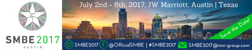 SMBE 2017: Annual Meeting of the Society of Molecular Biology and Evolution: Austin, Texas, USA, 1-6 July 2017 SMBE 2017: Annual Meeting of the Society of Molecular Biology and Evolution: Austin, Texas, USA, 1-6 July 2017