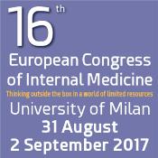 16th European Congress of Internal Medicine 2017: Milano, Italy, 31 August - 2 September, 2017