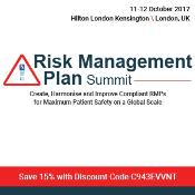 Risk Management Plan Summit : London, England, UK, 11-12 October 2017