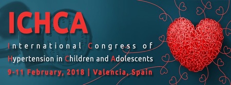 1st International Congress of Hypertension in Children and Adolescents: Valencia, Spain, 9-11 February 2018