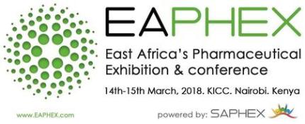 East African Pharmaceutical Exhibition - EAPHEX: Nairobi, Kenya, 14-15 March 2018 East African Pharmaceutical Exhibition - EAPHEX: Nairobi, Kenya, 14-15 March 2018