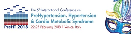 The 5th International Conference on PreHypertension, Hypertension and CMS: Venice, Italy, 22-25 February 2018