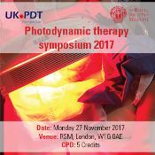 Photodynamic therapy symposium: London, England, UK, 27 November 2017