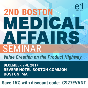 2nd Boston Medical Affairs Seminar: Boston, Massachusetts, USA, 7-8 December 2017