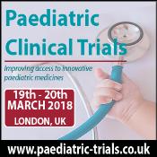 12th annual Paediatric Clinical Trials: London, England, UK, 19-20 March 2018