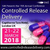 15th annual Controlled Release Delivery Conference: London, England, UK, 21-22 March 2018