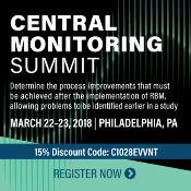 Central Monitoring Summit: Philadelphia, Pennsylvania, USA, 22-23 March 2018 Central Monitoring Summit: Philadelphia, Pennsylvania, USA, 22-23 March 2018