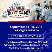 Advanced Emergency Medicine Boot Camp: Las Vegas, Nevada, USA, 14-16 September 2018 Advanced Emergency Medicine Boot Camp: Las Vegas, Nevada, USA, 14-16 September 2018