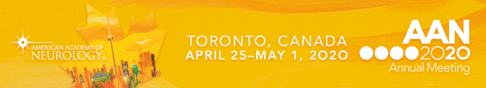 2020 AAN Annual Meeting: Toronto, Canada, April 25-May 1, 2020